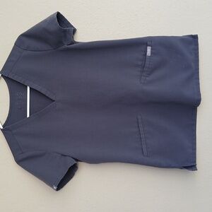 Figs Casma scrub top Gray XXS